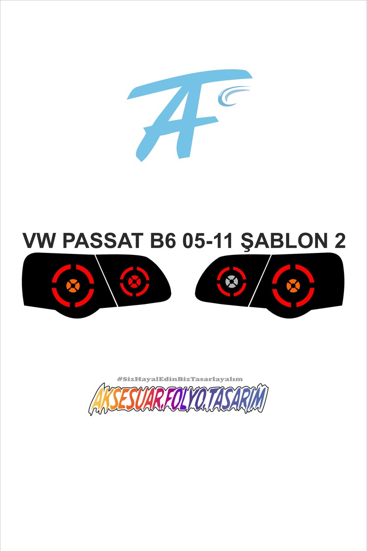 Vw Passat B6  2005 - 2011 Stop Folyo