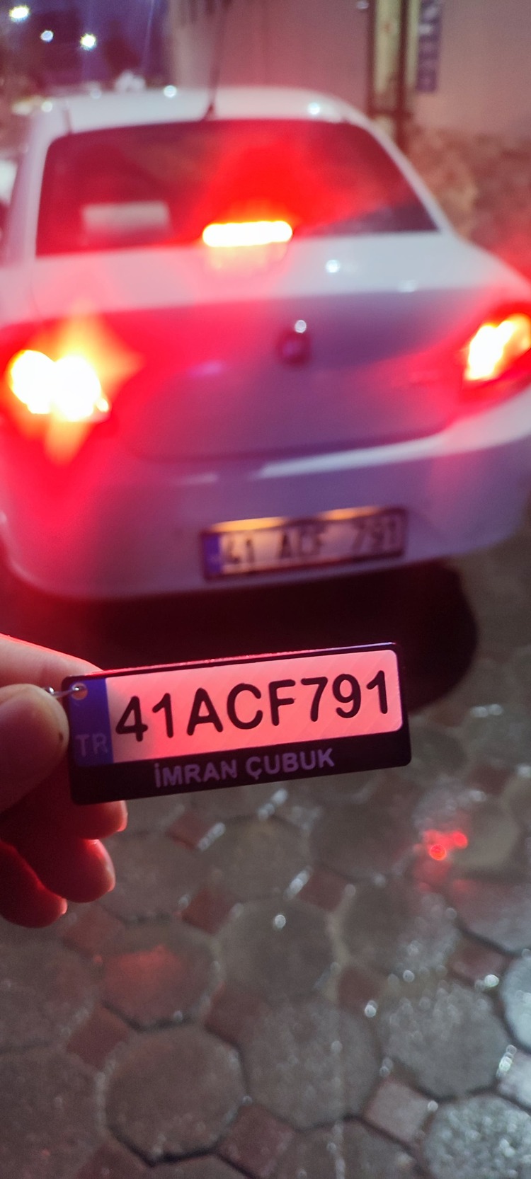3D Fosforlu Plakalı Anahtarlık