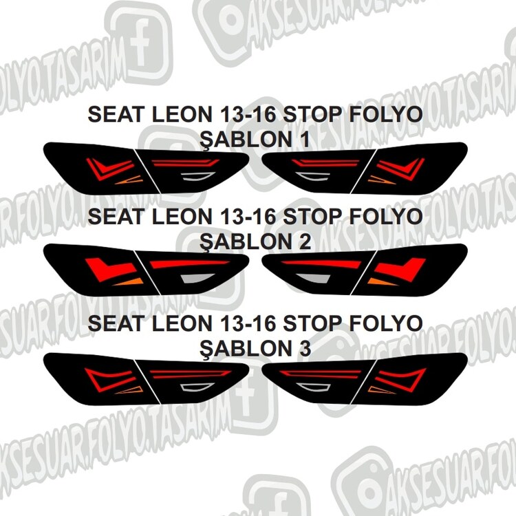 SEAT LEON MK 3 13-16 STOP FOLYO