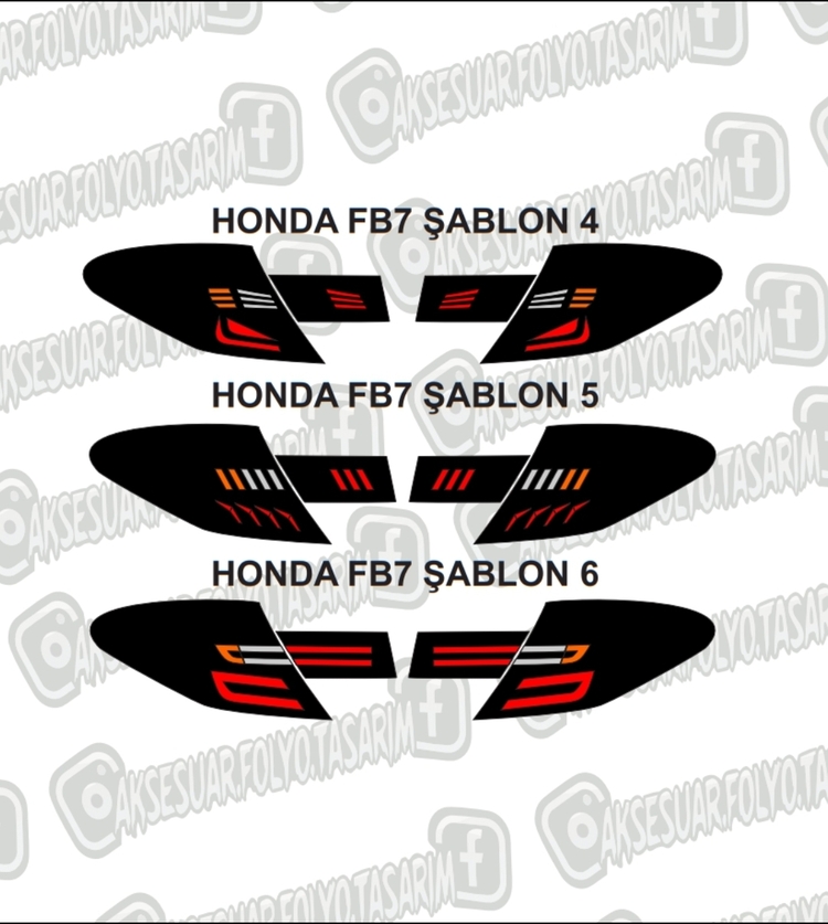 Honda Civic Fb7 Stop Folyo