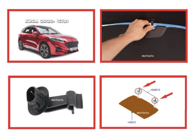 Ford Kuga pandizot klipsi 2 adet