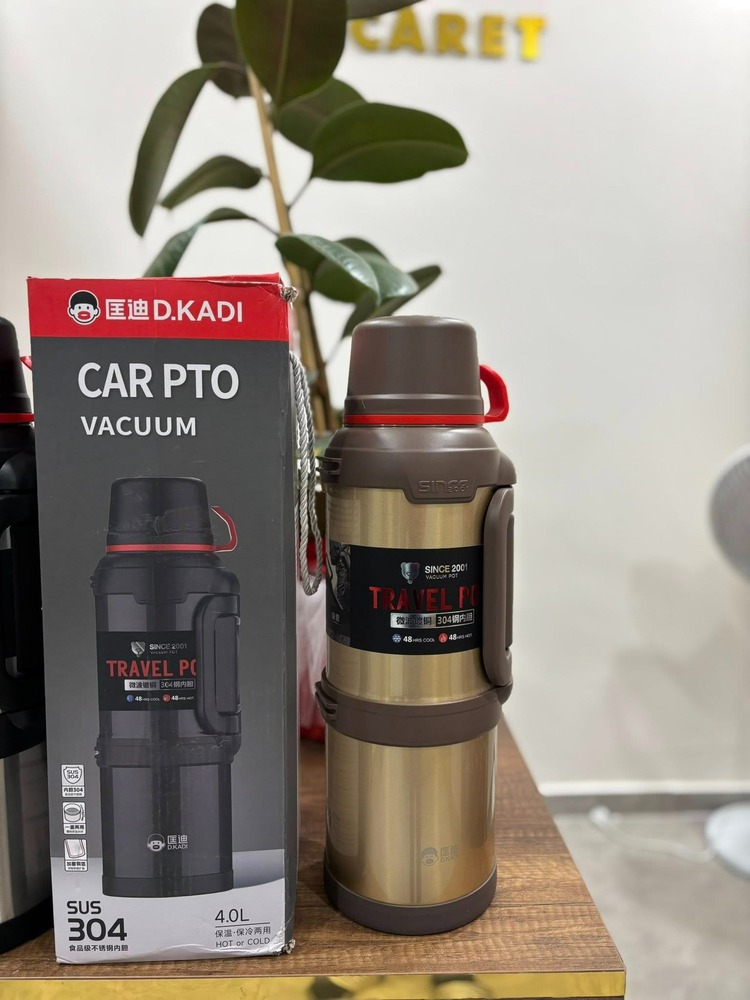 Car Pto Travel 4 Litre Dağcı Paslanmaz Çelik Yalıtımlı Termos