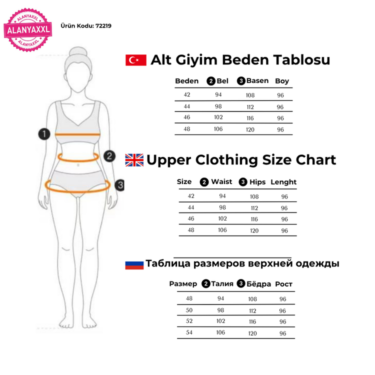 Büyük Beden Kadın Boru Paça Toparlayıcı Yüksel Bel Pantolon