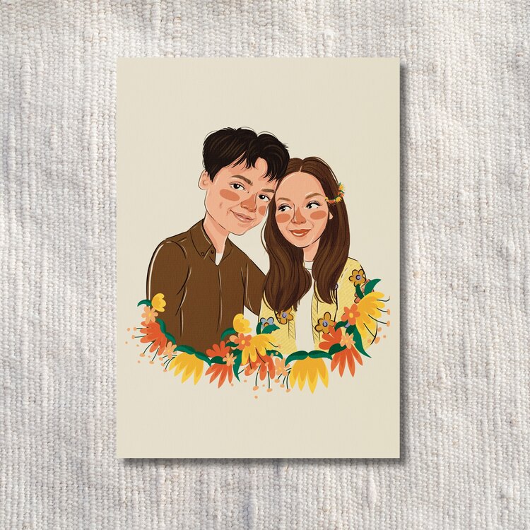 Çizgi Film Tarzı Çizimler, Büyük Ebat, (Portre) (30 x 40 cm)