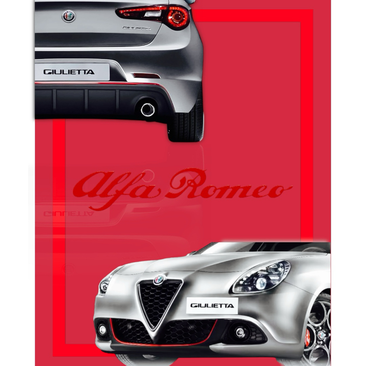 Alfa Romeo Giulietta Kırmızı Tampon & Difüzör Şerit  