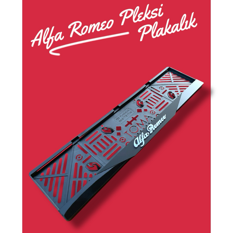 Alfa Romeo Pleksi Plakalık 1 Adet