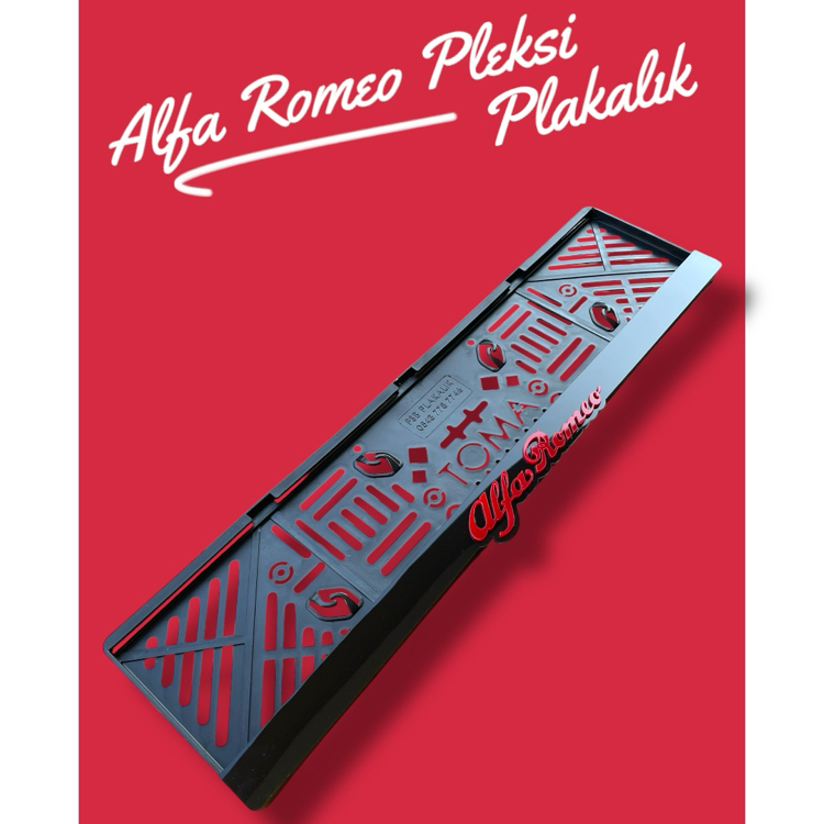 Alfa Romeo Pleksi Plakalık 1 Adet