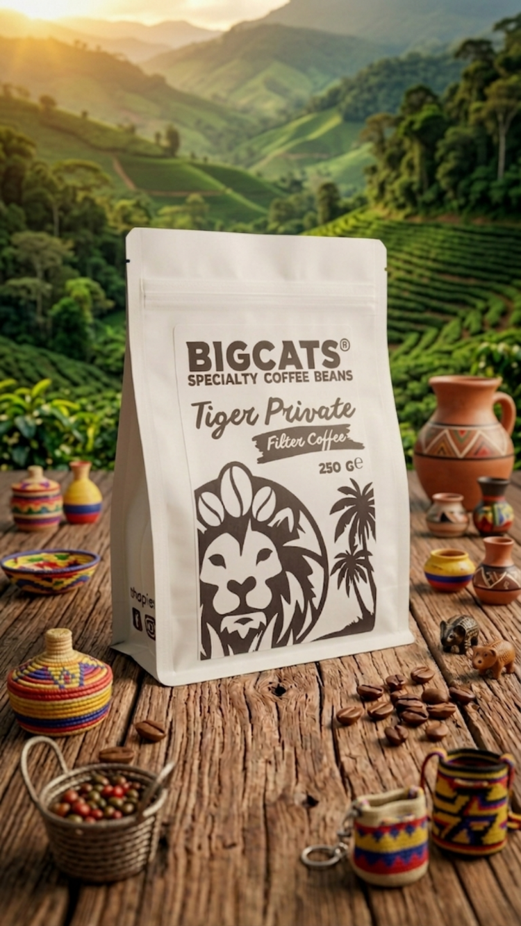 Bigcats Tiger Private Blend Filtre/Çekirdek Kahve 250/500/1000 Gr