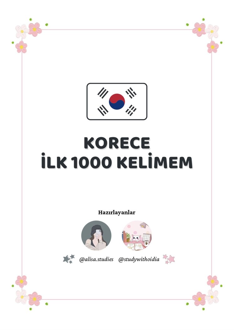 KORECE İLK 1000 KELİMEM