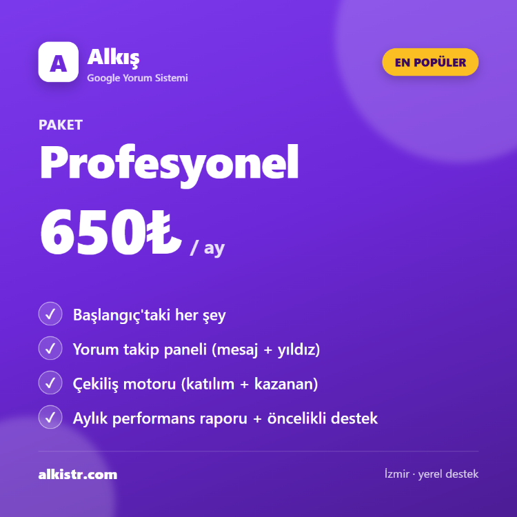 Alkış Profesyonel Aylık Abonelik