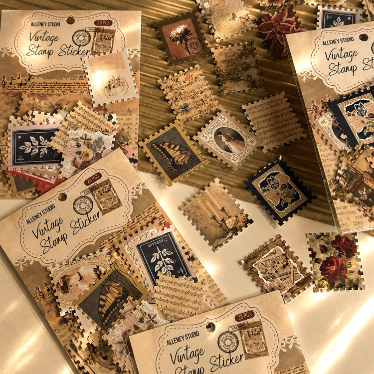 Vintage Stamp Sticker 