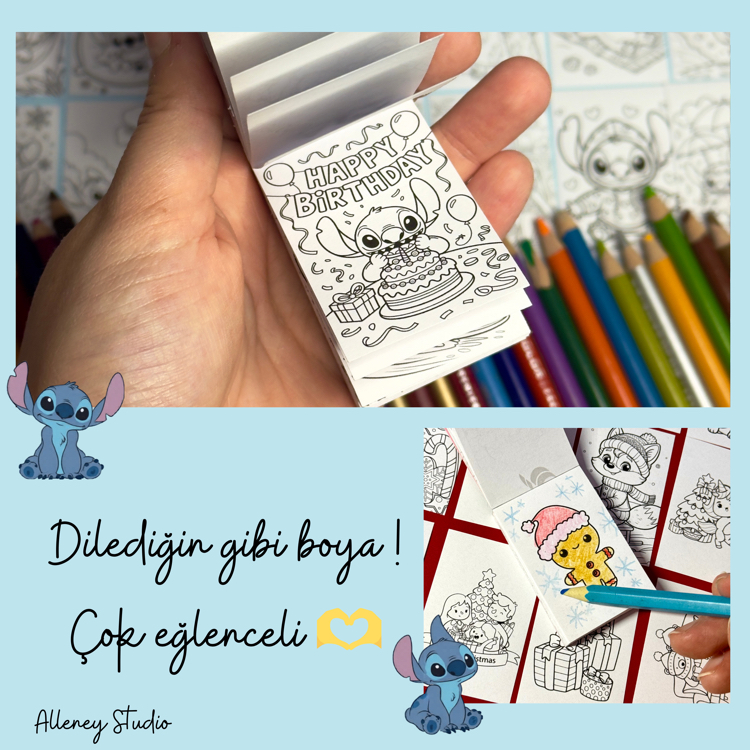 Stitch Sticker Boyama Kitapçığı