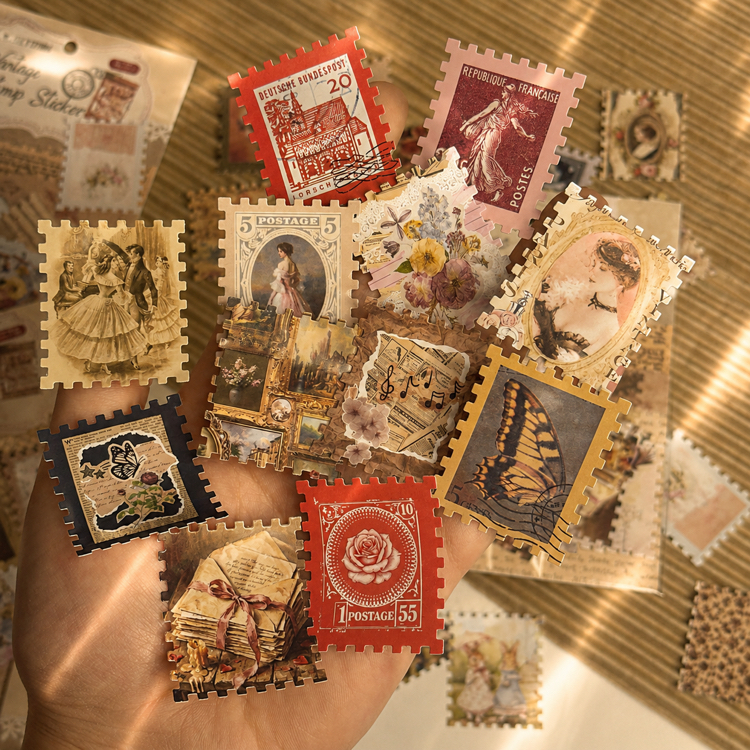 Vintage Stamp Sticker 