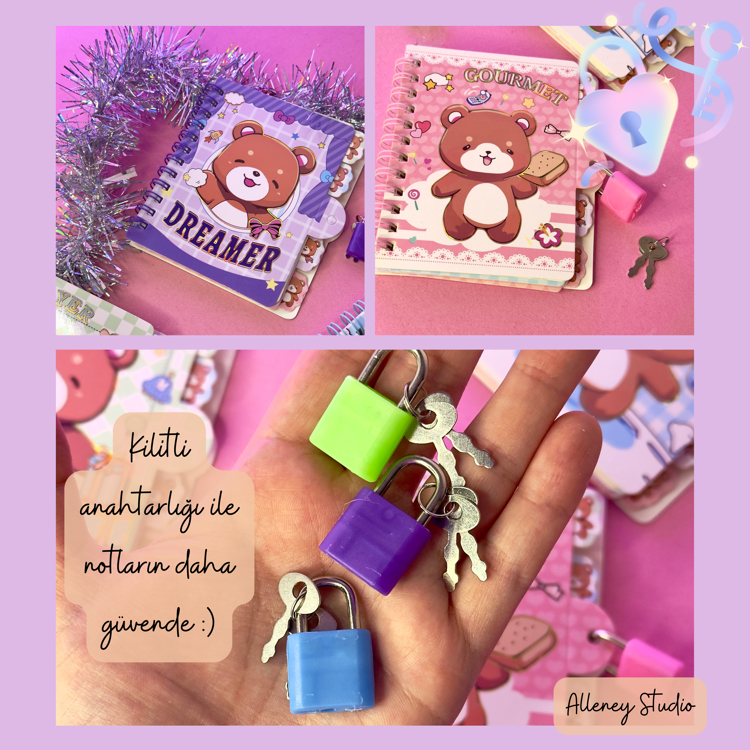 Kilitli Bear Defter