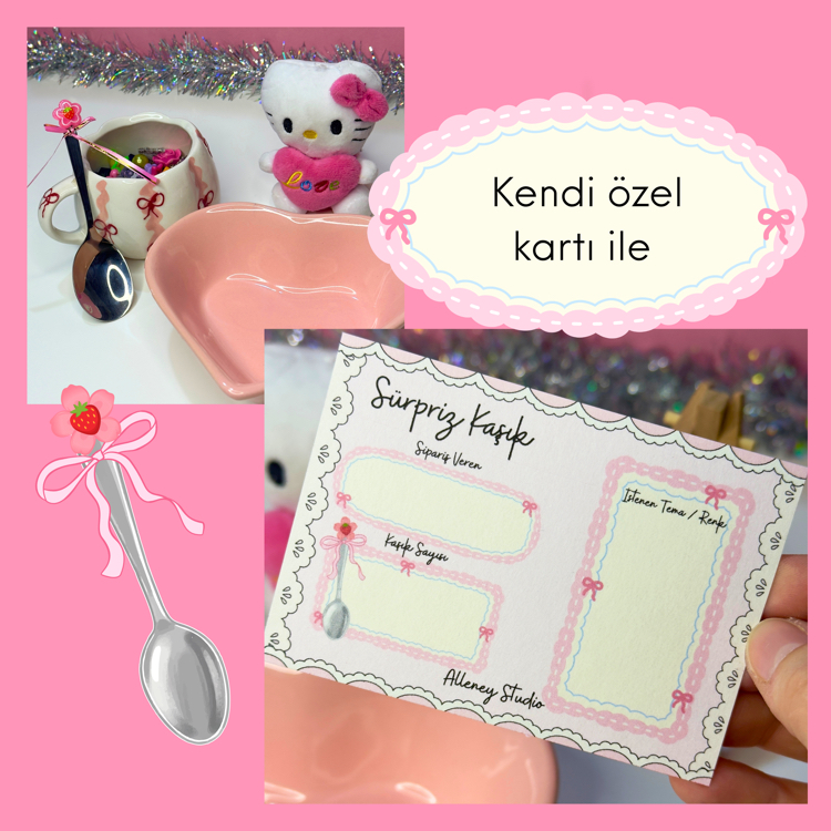 Sürpriz Kaşık Kırtasiye Temalı