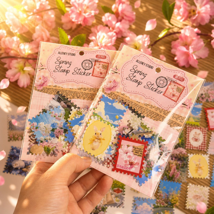 Spring Pul Sticker Seti