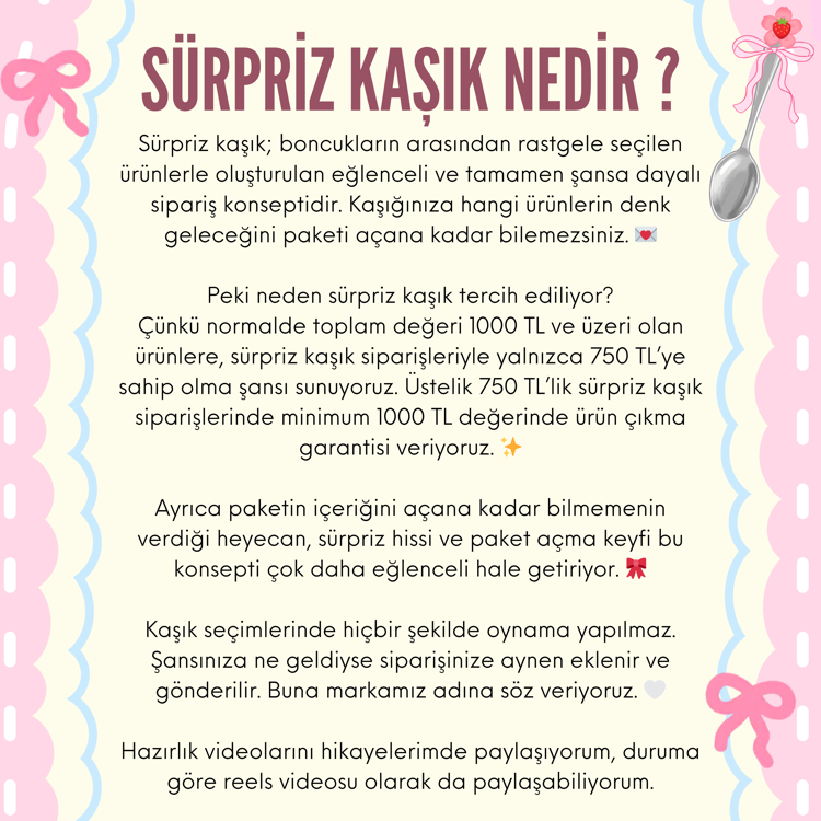 Sürpriz Kaşık Kırtasiye Temalı