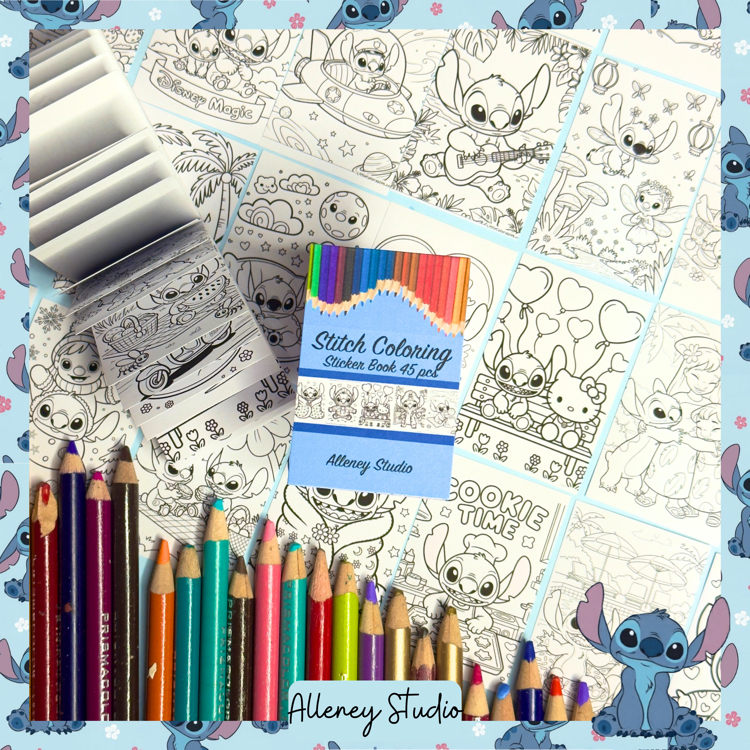 Stitch Sticker Boyama Kitapçığı