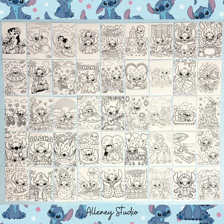 Stitch Sticker Boyama Kitapçığı