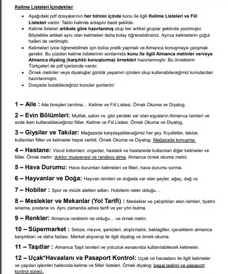 Almanca MEGA PAKET