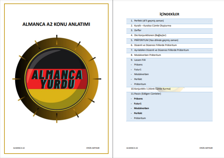 Almanca A2 Konu Anlatımı PDF