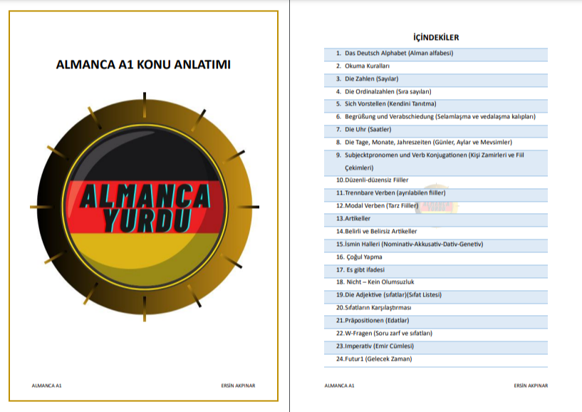 Almanca Yurdu A1-A2 Temel Paketi (4'lü PDF Set)