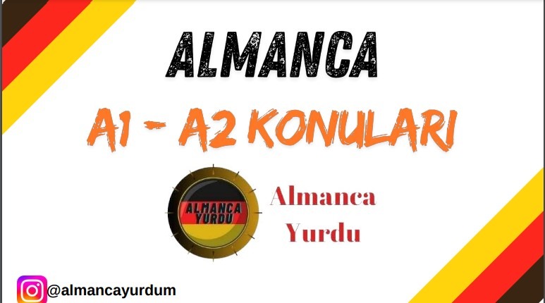 Almanca A1-A2 Gramer Slayt PDF - Youtube @AlmancaYurdu