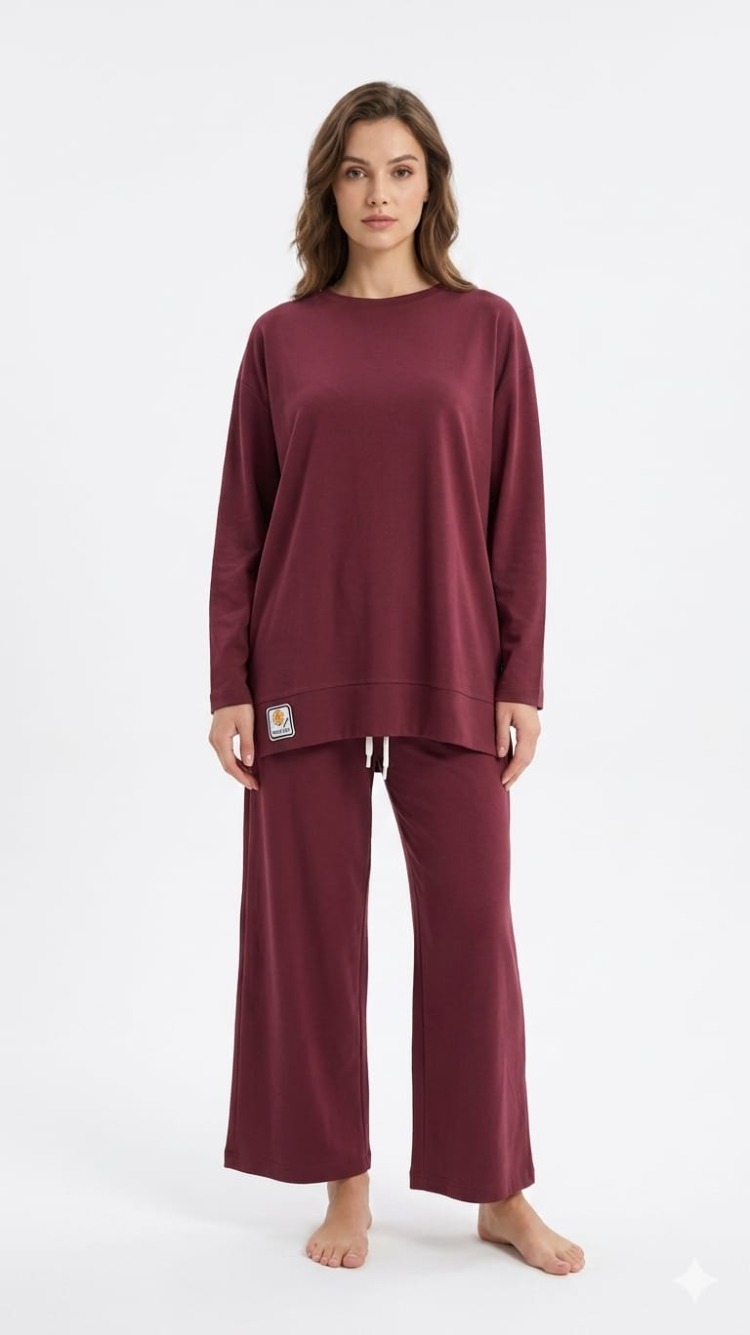 Oversize rahat kalıp ikili takım