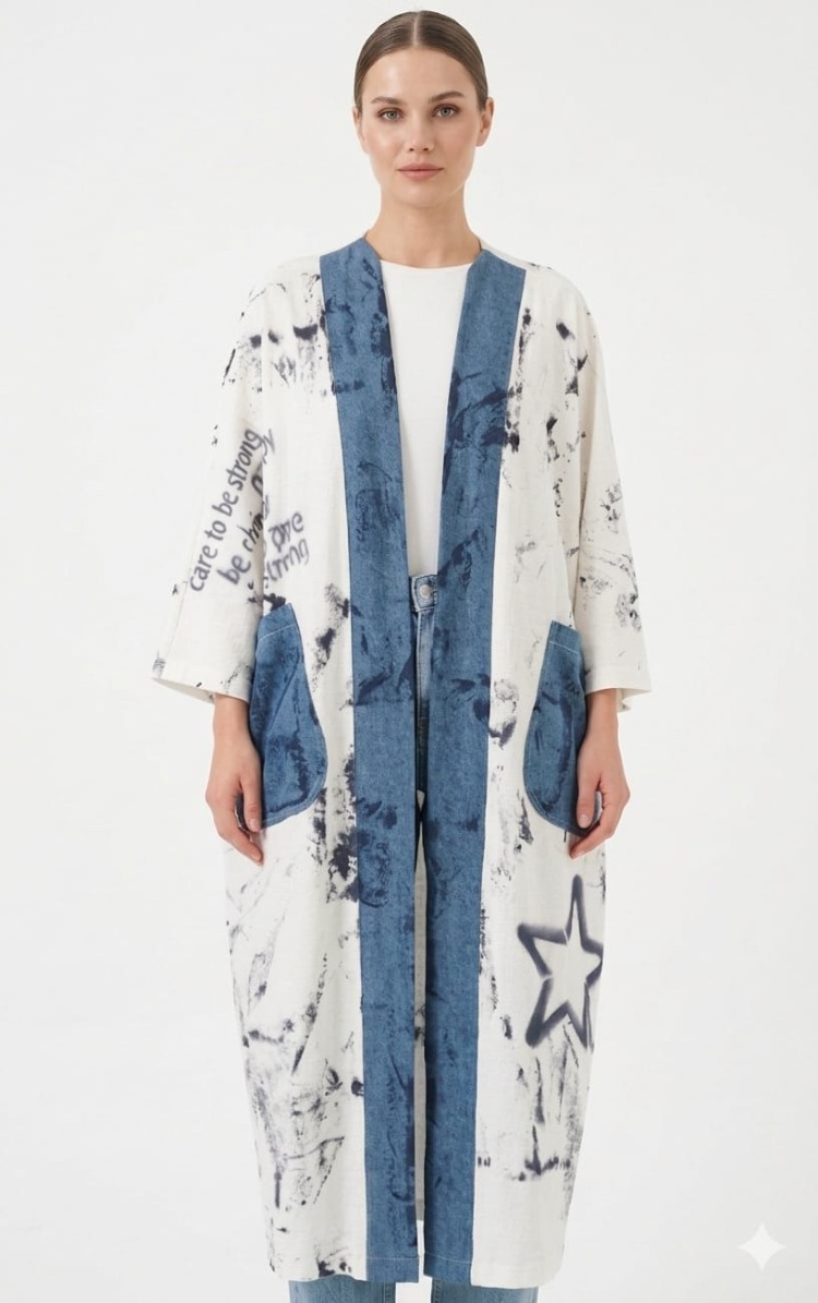 Oversize kimono kap