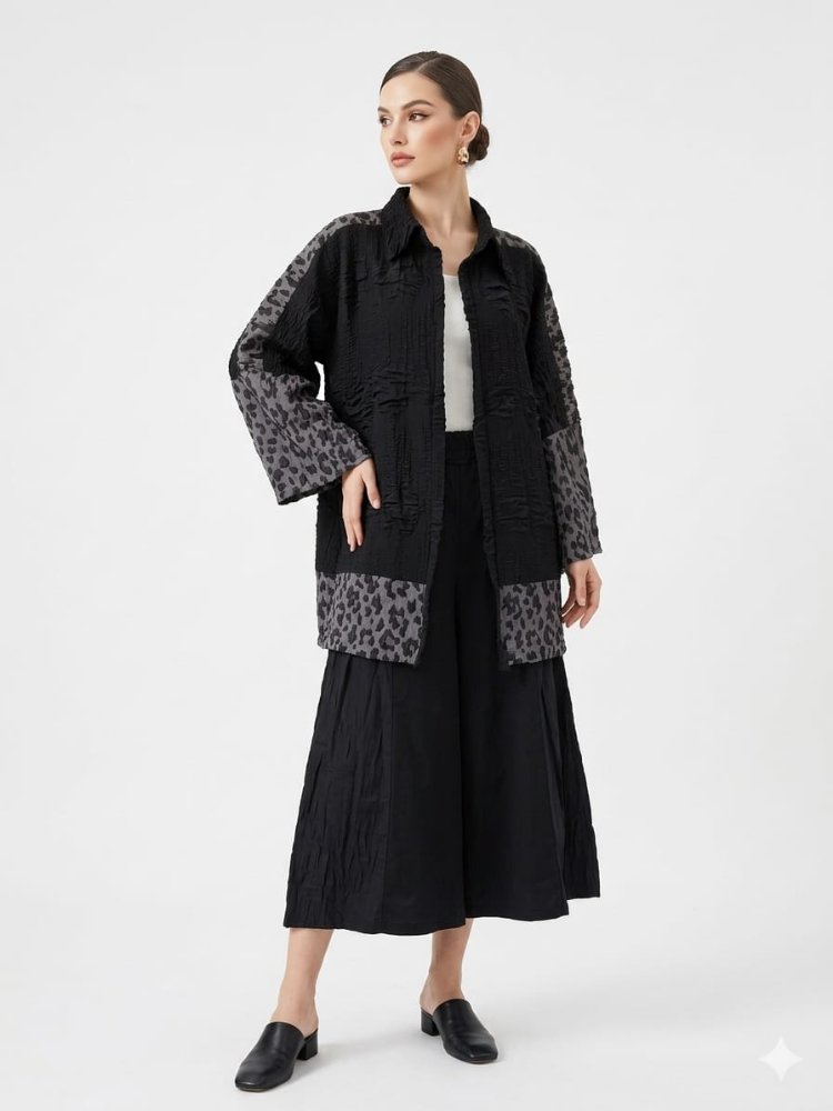 leopar desenli ceket