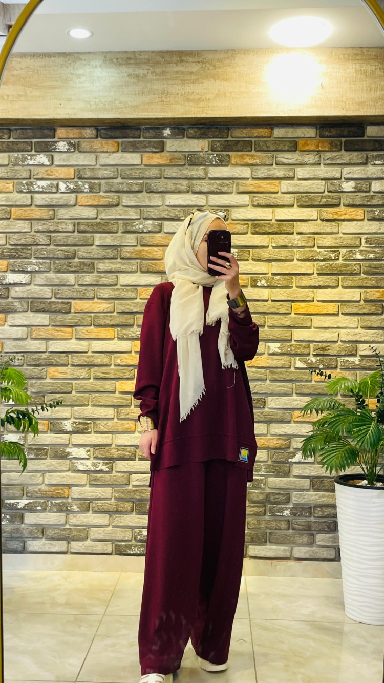 Oversize rahat kalıp ikili takım