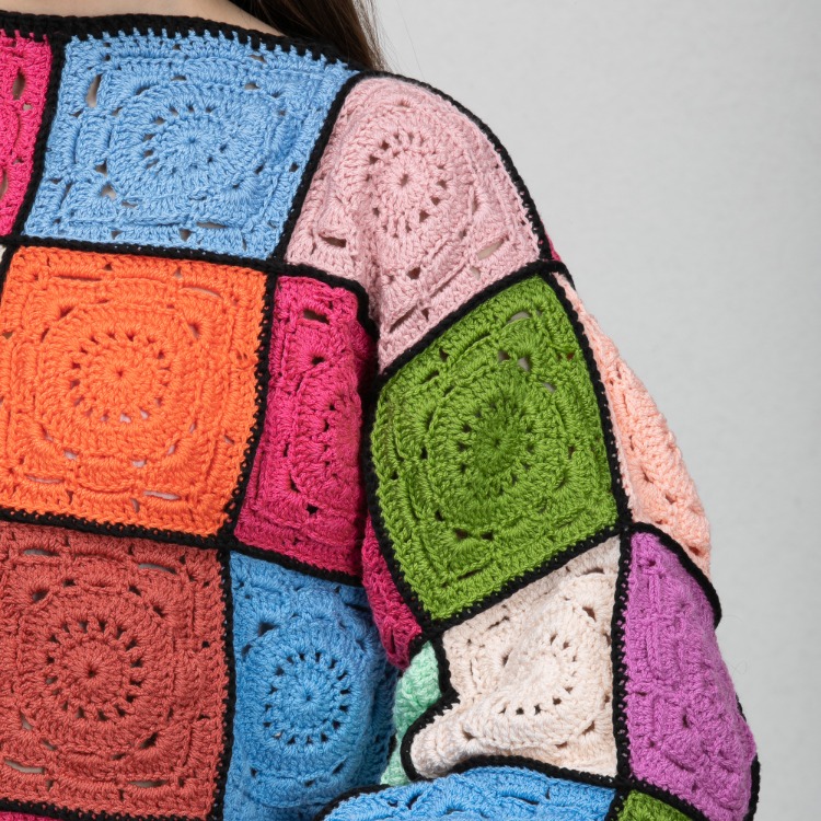 Patchwork Örgü Kazak