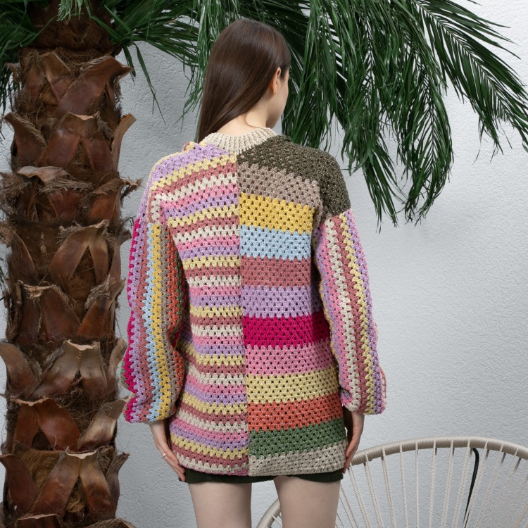 Patchwork Örgü Hırka