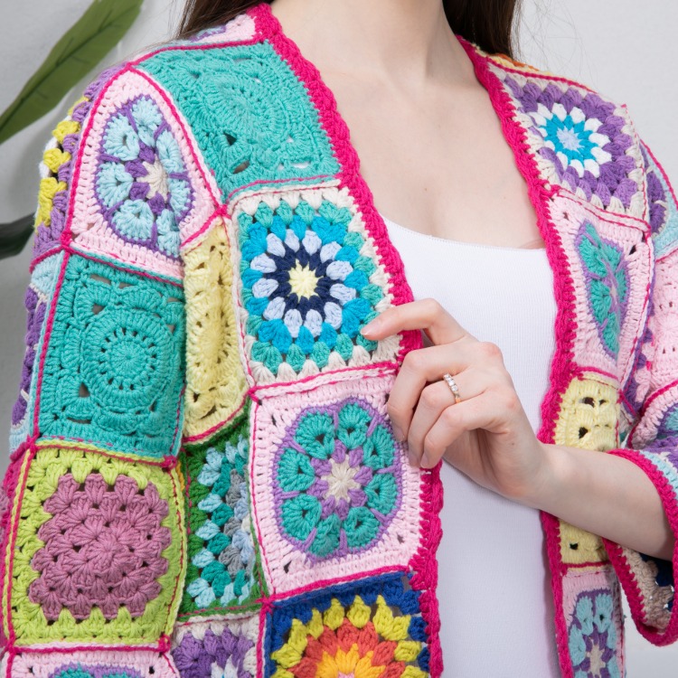 Patchwork Örgü Hırka