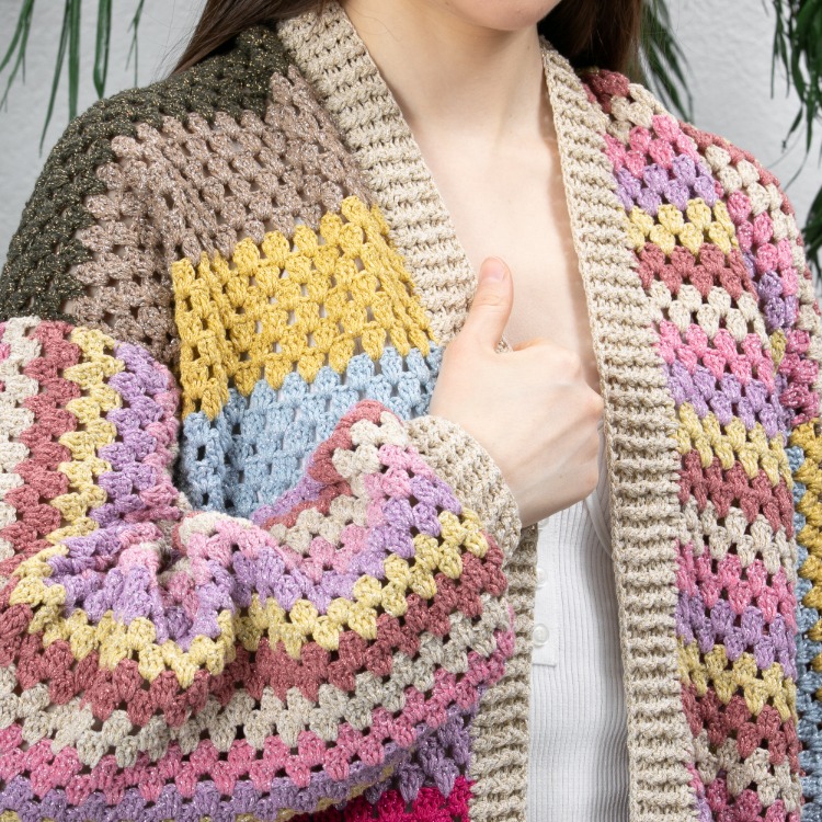 Patchwork Örgü Hırka