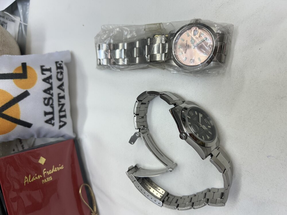 Alain Frederic çelik vintage saat