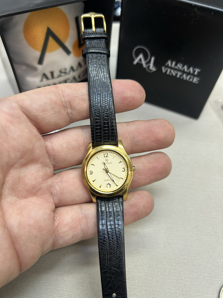 Revello Vintage kayışlı kol saati 