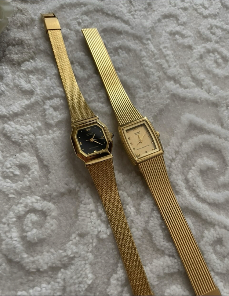 Orient Vintage kadın saatleri 2 adet