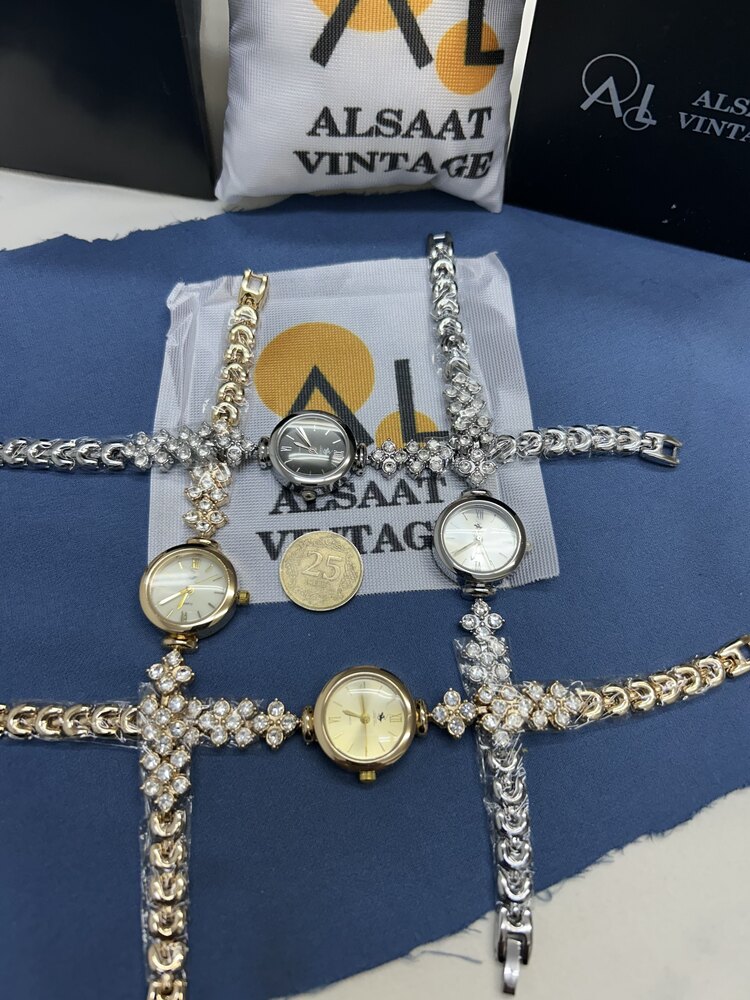 G Sport Polo taşlı Vintage kadın saati