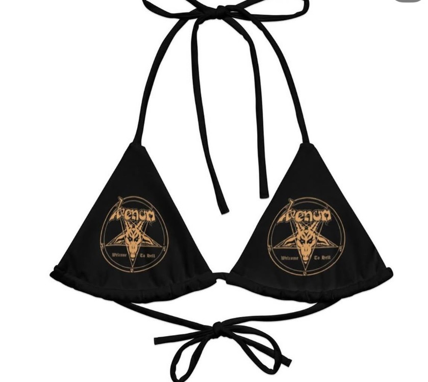 Venom Bikini Üst ( Heavy Metal , Ekstrem Metal ,Trash Metal )
