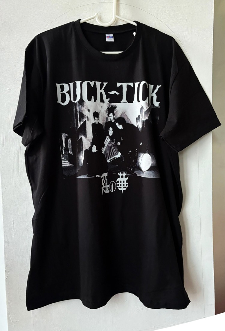 Buck Tick - Tişört (Japon Gothic rock) (Arka baskı opsiyonel)