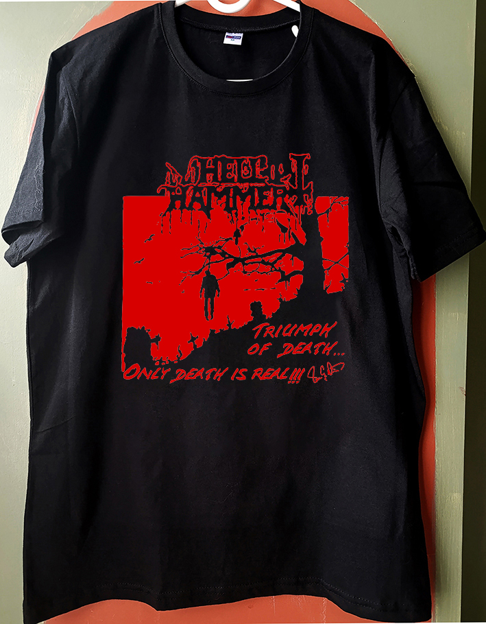 Hellhammer - Triumph of Death - Black Tshirt 4 colors Options #Hellhammer #blackmetal