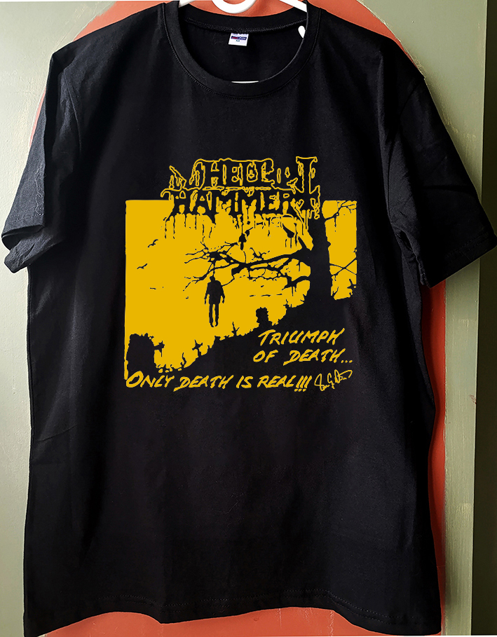 Hellhammer - Triumph of Death - Black Tshirt 4 colors Options #Hellhammer #blackmetal