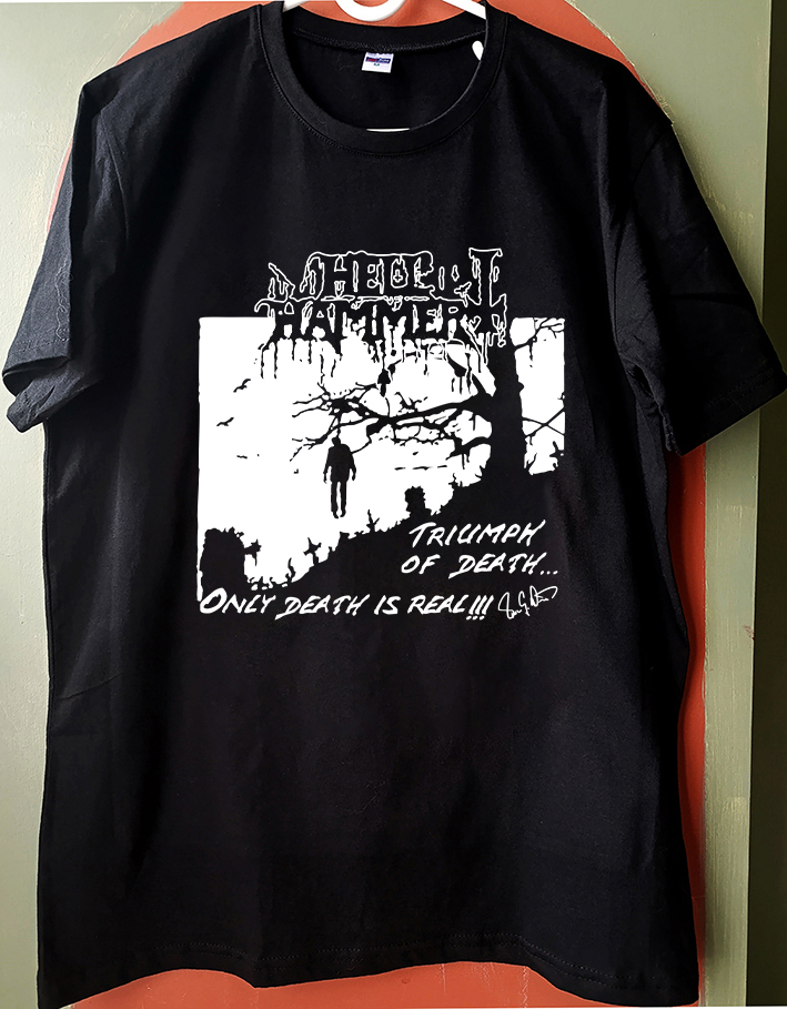 Hellhammer - Triumph of Death - Black Tshirt 4 colors Options #Hellhammer #blackmetal