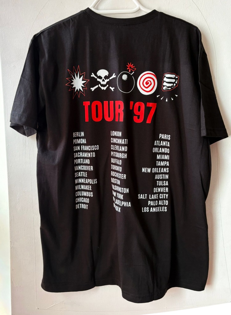 KMFDM - Tour 97 - Tshirt (Endustriel Rock, Metal) (Arka baskı opsiyonel)