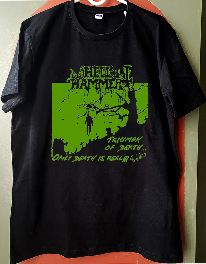 Hellhammer - Triumph of Death - Black Tshirt 4 colors Options #Hellhammer #blackmetal