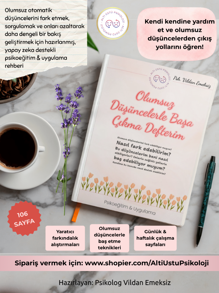 Olumsuz Düşüncelerle Başa Çıkma Defterim (Dijital)