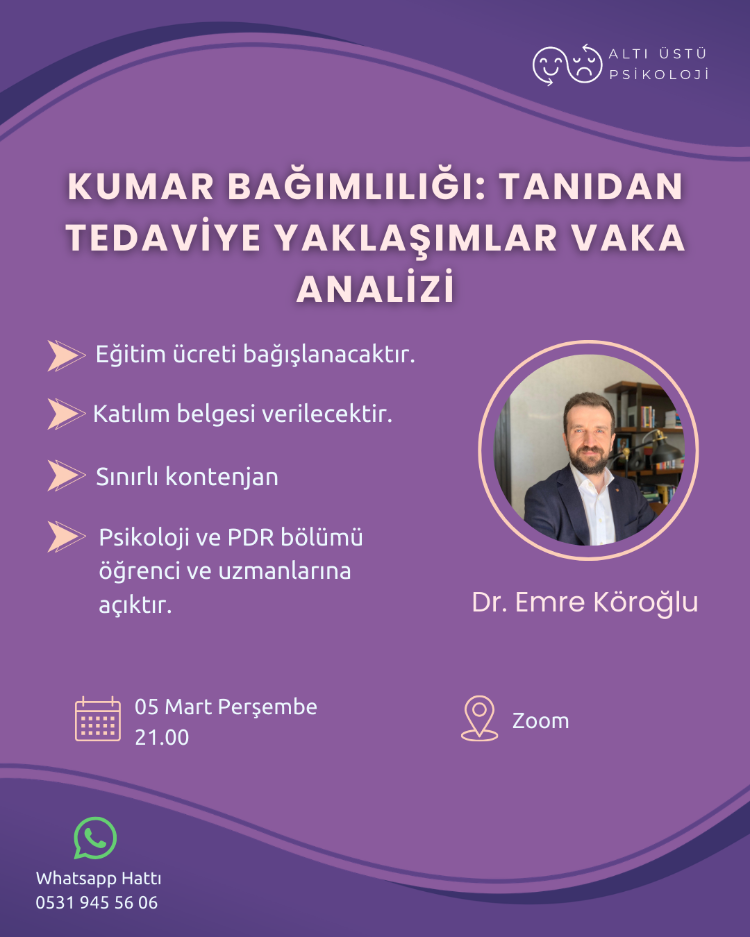 Kumar Bağımlılığı: Tanıdan Tedaviye Yaklaşımlar Vaka Analizi