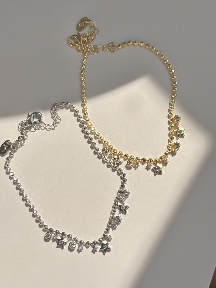VİP yıldızlar charm bileklik gold