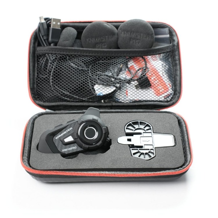 Knmaster KN6100 PRO Motosiklet Kask İnterkom Bluetooth Intercom Kulaklık Seti